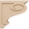 Ekena Millwork 6"W x 24"D x 24"H Thin Scroll Rough Cedar Woodgrain TimberThane Corbel, Primed Tan CORUR06X24X24SCRRCPR - alternate 4